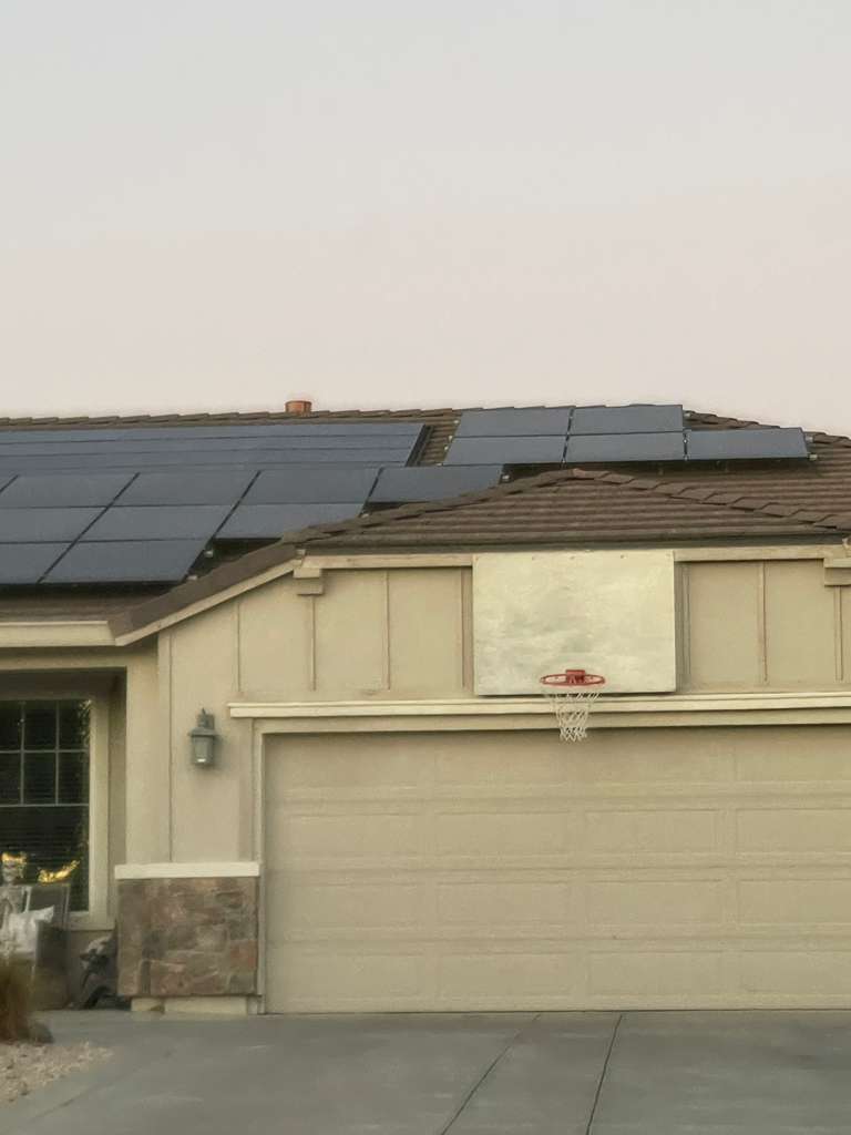 Solar panel installation on Stockton home